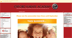 Desktop Screenshot of oxfordkarateacademy.com