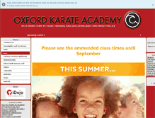 Tablet Screenshot of oxfordkarateacademy.com
